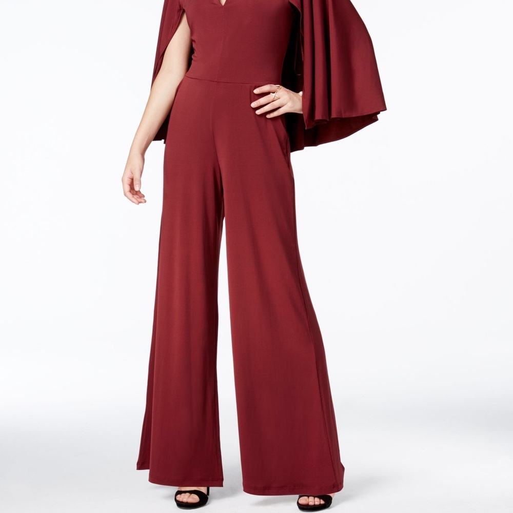 GUESS Micah Cape Wide Leg Jumpsuit - Picture 4 of 7